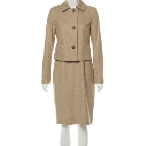 Akris Punto Plaid Wool Dress - Picture 1 of 8